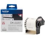 Brother DK22251 - Etichette originali di dimensioni personalizzate - Larghezza 62 mm x 15