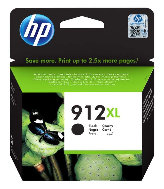 Cartuccia d'inchiostro originale HP 912XL nera - 3YL84AE Cartuccia d'inchiostro originale HP 912XL nera - 3YL84AE