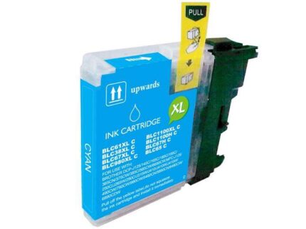 BULK - Brother LC980XL/LC1100XL/LC985XL Ciano Cartuccia d'inchiostro generica - Sostituisce LC980C/LC1100C/LC985C