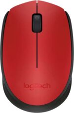 Logitech M171 Mouse wireless 1000 dpi - 3 pulsanti - Utilizzo ambidestro - Colore rosso