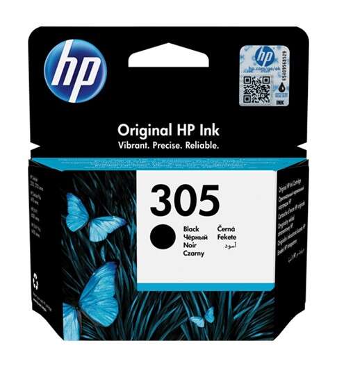 Cartuccia d'inchiostro originale HP 305 nera - 3YM61AE Cartuccia d'inchiostro originale HP 305 nera - 3YM61AE