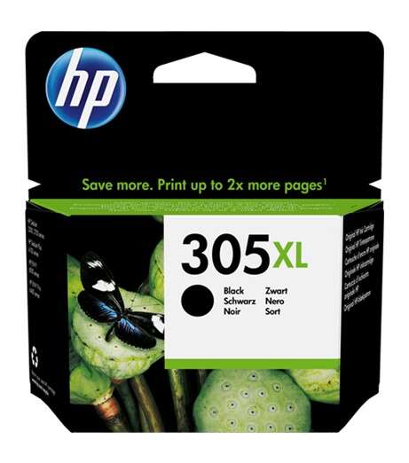 Cartuccia d'inchiostro originale HP 305XL nera - 3YM62AE Cartuccia d'inchiostro originale HP 305XL nera - 3YM62AE