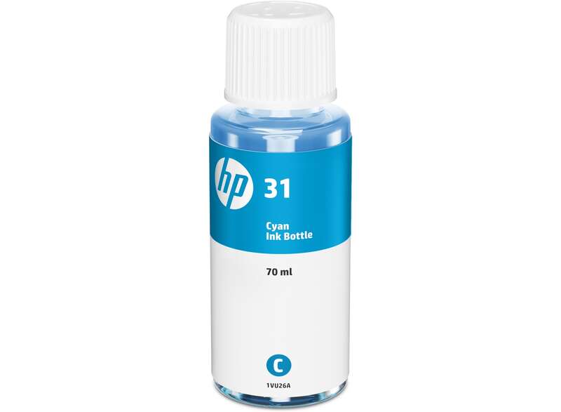 HP 31 Ciano Bottiglia di inchiostro originale - 1VU26AE HP 31 Ciano Bottiglia di inchiostro originale - 1VU26AE