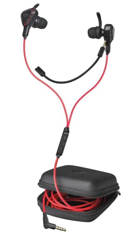 Trust Gaming GXT 408 Cobra Cuffie con microfono - Microfono rimovibile - Multipiattaforma - Altoparlanti attivi da 10 mm - Cavo rosso da 1