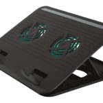 Trust Cyclone Base di raffreddamento USB per laptop fino a 16" - 2 ventole silenziose - 8 posizioni regolabili - Colore nero