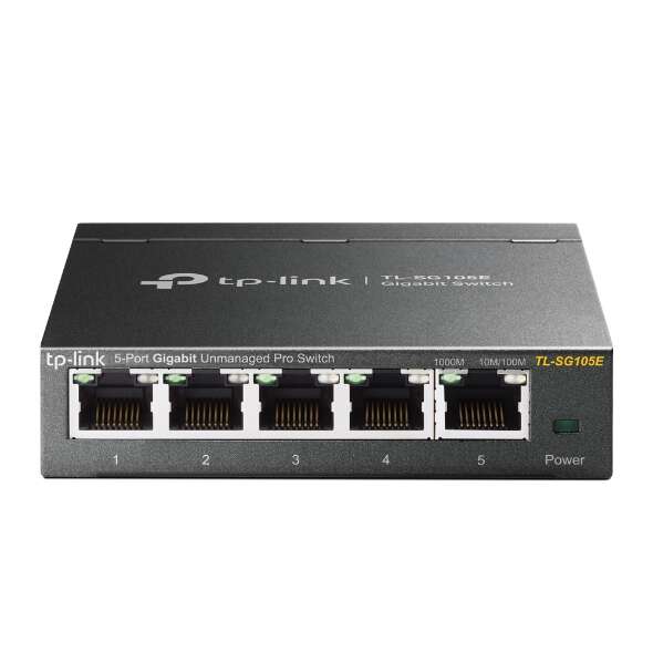 Switch Easy Smart TP-Link a 5 porte Gigabit - Plug & Play - Involucro metallico - Riduce il consumo energetico Switch Easy Smart TP-Link a 5 porte Gigabit - Plug & Play - Involucro metallico - Riduce il consumo energetico