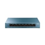 Switch da tavolo Tp-link a 8 porte 10/100/1000 Mbps - Involucro in metallo - Tecnologia verde - Plug & Play - Colore grigio