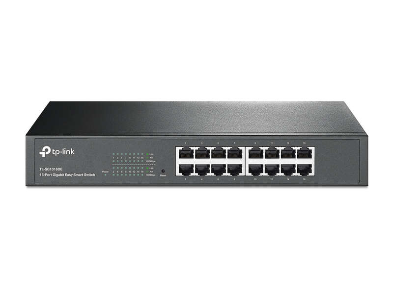 TP-Link Switch Easy Smart a 16 porte Gigabit - Plug & Play - Tecnologia verde TP-Link Switch Easy Smart a 16 porte Gigabit - Plug & Play - Tecnologia verde