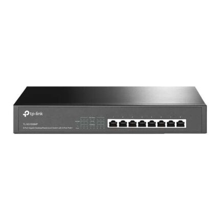 Switch TP-Link  Da tavolo - 8 porte Gigabit con PoE+  - Montaggio su rack
