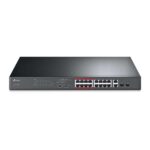 Switch PoE TP-Link a 16 porte 10/100 Mbps + 2 porte Gigabit