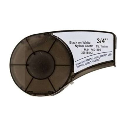 Brady M21-750-499-TB Nastro per etichette generiche in nylon - Testo nero su sfondo bianco - Larghezza 19