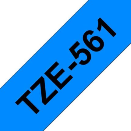 Brother TZe561 Nastro laminato generico per etichette - Testo nero su sfondo blu - Larghezza 36 mm x 8 metri