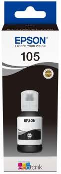 Epson 105 Nero Bottiglia di inchiostro pigmentato originale - C13T00Q140 Epson 105 Nero Bottiglia di inchiostro pigmentato originale - C13T00Q140