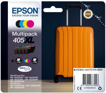 Epson 405XL Confezione da 4 cartucce d'inchiostro originali - C13T05H64010