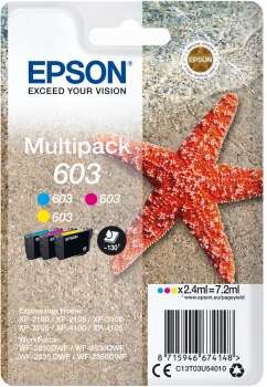 Epson 603 Confezione da 3 cartucce d'inchiostro originali - Ciano