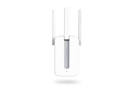 Mercusys Ripetitore amplificatore estensore di rete WiFi - Fino a 300Mbps - Tecnologia MIMO - Pulsante WPS - 3 antenne esterne