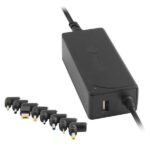 Caricabatterie universale automatico NGS per laptop 45W - 8 adattatori - 1x USB - Indicatori LED