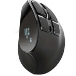 Trust Voxx Mouse ergonomico wireless ricaricabile 2400 dpi - 8 pulsanti - Display LED - Per destrimani - Colore nero
