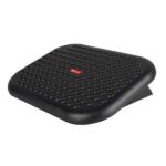NGS Footnest Poggiapiedi ergonomico e regolabile in altezza - Inclinazione da 0º a 15º - Ampia superficie di appoggio - Antiscivolo - Colore nero