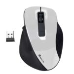 NGS Bow Mouse wireless USB 1600 dpi - 4 pulsanti - Per destrimani - Colore bianco/nero