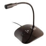 NGS MS115 Microfono da tavolo omnidirezionale - Regolabile - Pulsante Mute - Cavo da 1