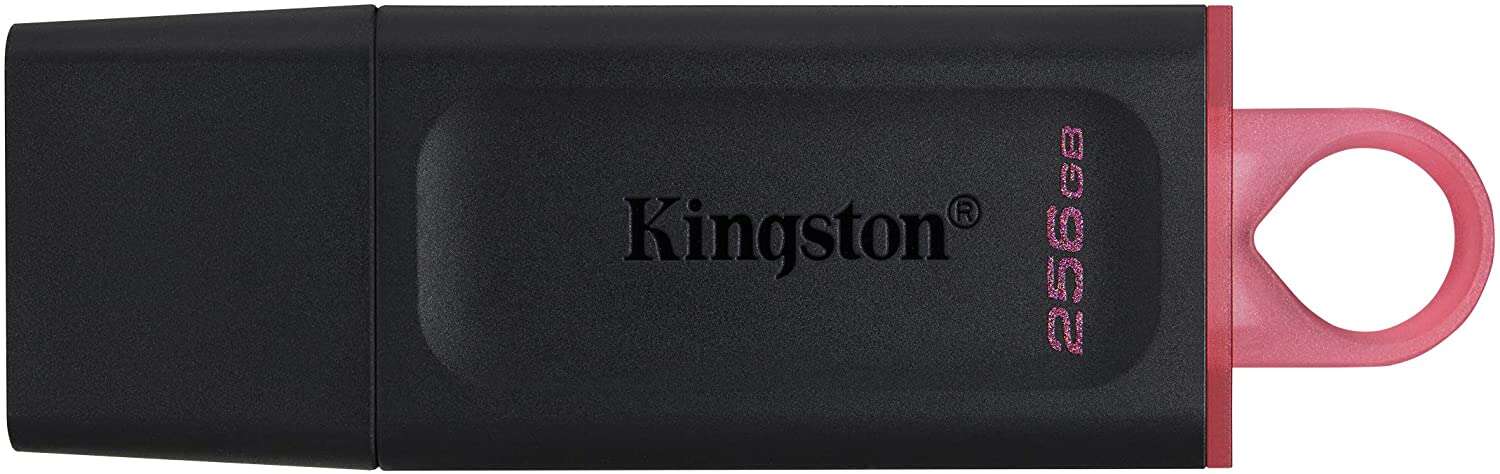 Kingston DataTraveler Exodia Memoria USB 256 GB - USB 3.2 Gen 1 - Con cappuccio - Gancio per portachiavi - Colore nero (pendrive) Kingston DataTraveler Exodia Memoria USB 256 GB - USB 3.2 Gen 1 - Con cappuccio - Gancio per portachiavi - Colore nero (pendrive)