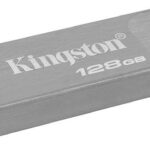 Kingston DataTraveler Kyson Memoria USB 128 GB - 3.2 Gen 1 - 200 MB/s in lettura - Design metallico - Colore argento (pendrive)