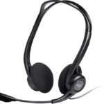 Logitech 960 Cuffie con microfono USB - Microfono pieghevole e flessibile - Comandi sul cavo - Cavo da 2