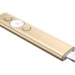 Logitech Spotlight Presentatore wireless - Raggio d'azione 30 m - Vibrazione - Colore oro
