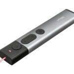 Trust Kazun Presentatore laser wireless - 4 pulsanti - Raggio d'azione 30 m - Laser rosso - Alluminio