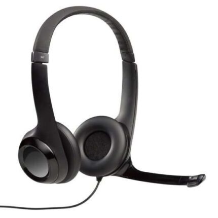 Logitech H390 Cuffie con microfono pieghevole USB - Archetto regolabile - Cuscinetti imbottiti - Comandi sul cavo - Cavo da 2
