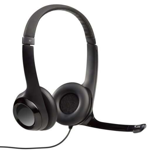 Logitech H390 Cuffie con microfono pieghevole USB - Archetto regolabile - Cuscinetti imbottiti - Comandi sul cavo - Cavo da 2 Logitech H390 Cuffie con microfono pieghevole USB - Archetto regolabile - Cuscinetti imbottiti - Comandi sul cavo - Cavo da 2