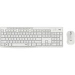 Logitech MK295 Pack Wireless Tastiera + Mouse 1000 dpi 3 pulsanti - Tasti e pulsanti silenziosi - Utilizzo ambidestro - Colore bianco