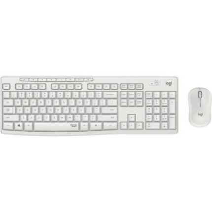 Logitech MK295 Pack Wireless Tastiera + Mouse 1000 dpi 3 pulsanti - Tasti e pulsanti silenziosi - Utilizzo ambidestro - Colore bianco