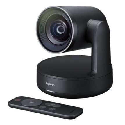 Logitech Rally Videocamera per videoconferenze PTZ Ultra HD 4K USB-C 3.0 - Controllo automatico - Indicatore LED di silenziamento - Telecomando - Colore nero