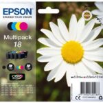 Epson T1806 (18) Confezione da 4 cartucce d'inchiostro originali - C13T18064012