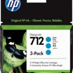 HP 712 Ciano Confezione da 3 cartucce d'inchiostro originali - 3ED77A