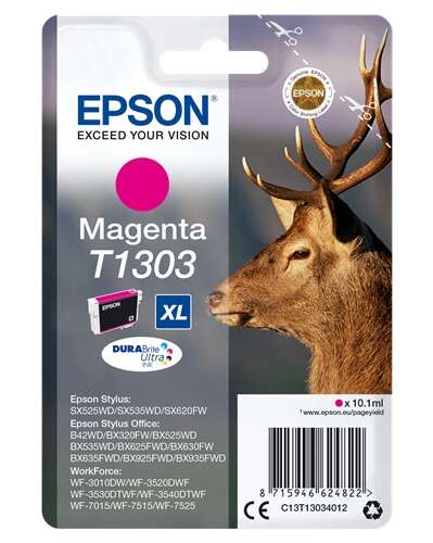 Cartuccia d'inchiostro originale Epson T1303 Magenta - C13T13034012 Cartuccia d'inchiostro originale Epson T1303 Magenta - C13T13034012