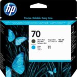 HP 70 Nero opaco/Ciano Testina di stampa originale - C9404A