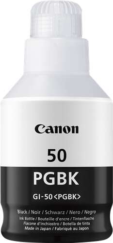 Canon GI50 Nero Bottiglia di inchiostro originale - GI50PGBK/3386C001 Canon GI50 Nero Bottiglia di inchiostro originale - GI50PGBK/3386C001