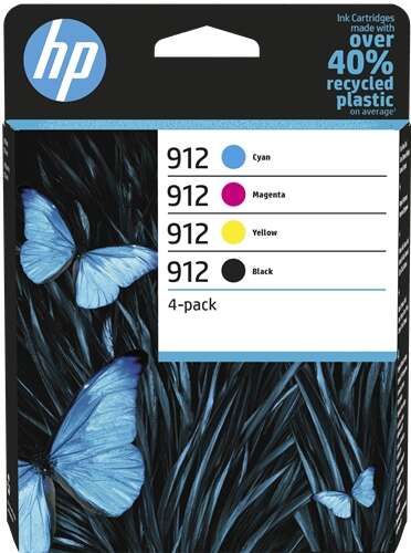 HP 912 Confezione da 4 cartucce d'inchiostro originali - 6ZC74AE