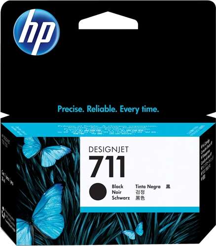 HP 711 Nero Cartuccia d'inchiostro originale - CZ129A HP 711 Nero Cartuccia d'inchiostro originale - CZ129A