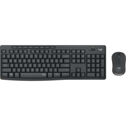 Logitech MK295 Pack Wireless Tastiera + Mouse 1000 dpi 3 pulsanti - Tasti e pulsanti silenziosi - Utilizzo ambidestro - Colore nero