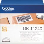 Brother DK11240 - Etichette originali pretagliate multiuso grandi - 102x51 mm - 600 unità - Testo nero su sfondo bianco
