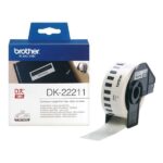 Brother DK22211 - Etichette originali in plastica di dimensioni personalizzate - Larghezza 29 mm x 15