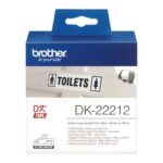 Brother DK22212 - Etichette originali di dimensioni personalizzate - Larghezza 62 mm x 15