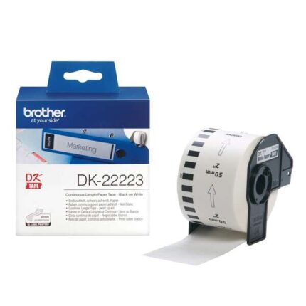 Brother DK22223 - Etichette originali di dimensioni personalizzate - Larghezza 50 mm x 30