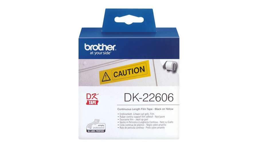 Brother DK22606 - Etichette originali di dimensioni personalizzate - Larghezza 62 mm x 15 Brother DK22606 - Etichette originali di dimensioni personalizzate - Larghezza 62 mm x 15