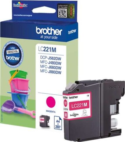 Cartuccia d'inchiostro originale Brother LC221 Magenta - LC221MBP