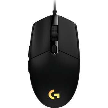 Logitech G203 Lightsync Mouse USB 8000 dpi - 5 pulsanti programmabili - Illuminazione RGB Lightsync - Uso per destrimani - Cavo da 2